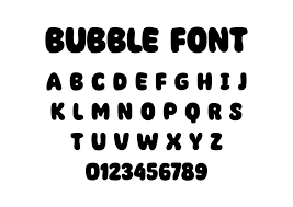 bubble font