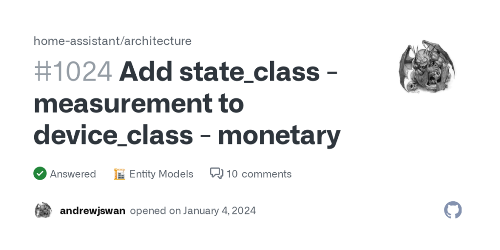 State_Class Measurement and Device_Class Volume