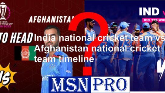 india national cricket team vs afghanistan national cricket team timeline