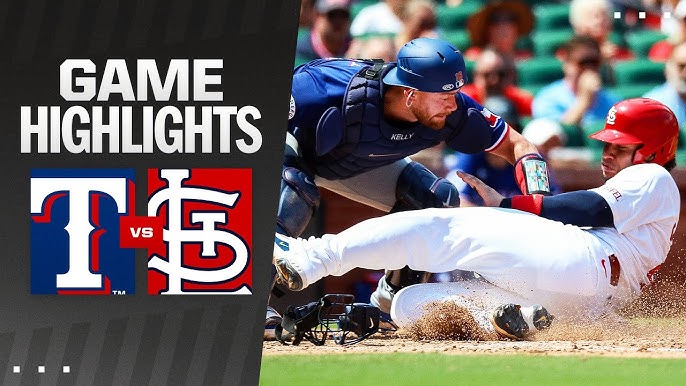 Texas Rangers vs St. Louis Cardinals match player stats